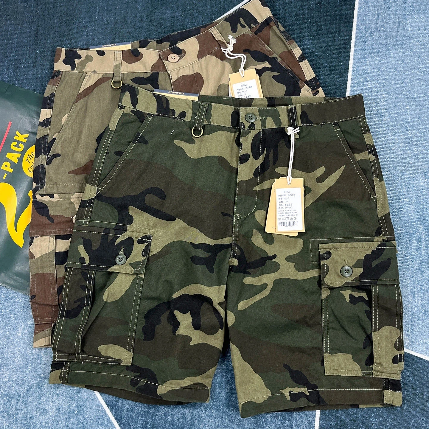 Summer New Camouflage Cargo Shorts for Men 100% Cotton Multi-pocket Loose Straight 5-Point Pants American Retro Outdoor Trend
Summer New Camouflage Cargo Shorts for Men 100% Cotton Multi-pocket Loose Straight 5-Point Pants American Retro Outdoor Trend