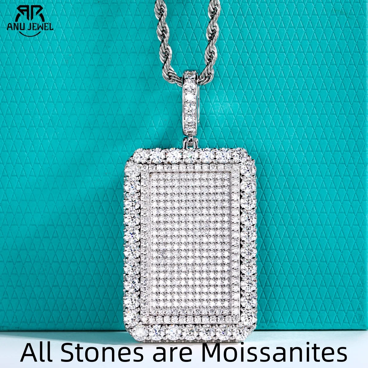 AnuJewel 11.93cttw D Color Moissanite Pendant Layered Ornate Hip Hop Necklace 925 Sterling Silver New Age Dope Jewelry for Men
AnuJewel 11.93cttw D Color Moissanite Pendant Layered Ornate Hip Hop Necklace 925 Sterling Silver New Age Dope Jewelry for Men