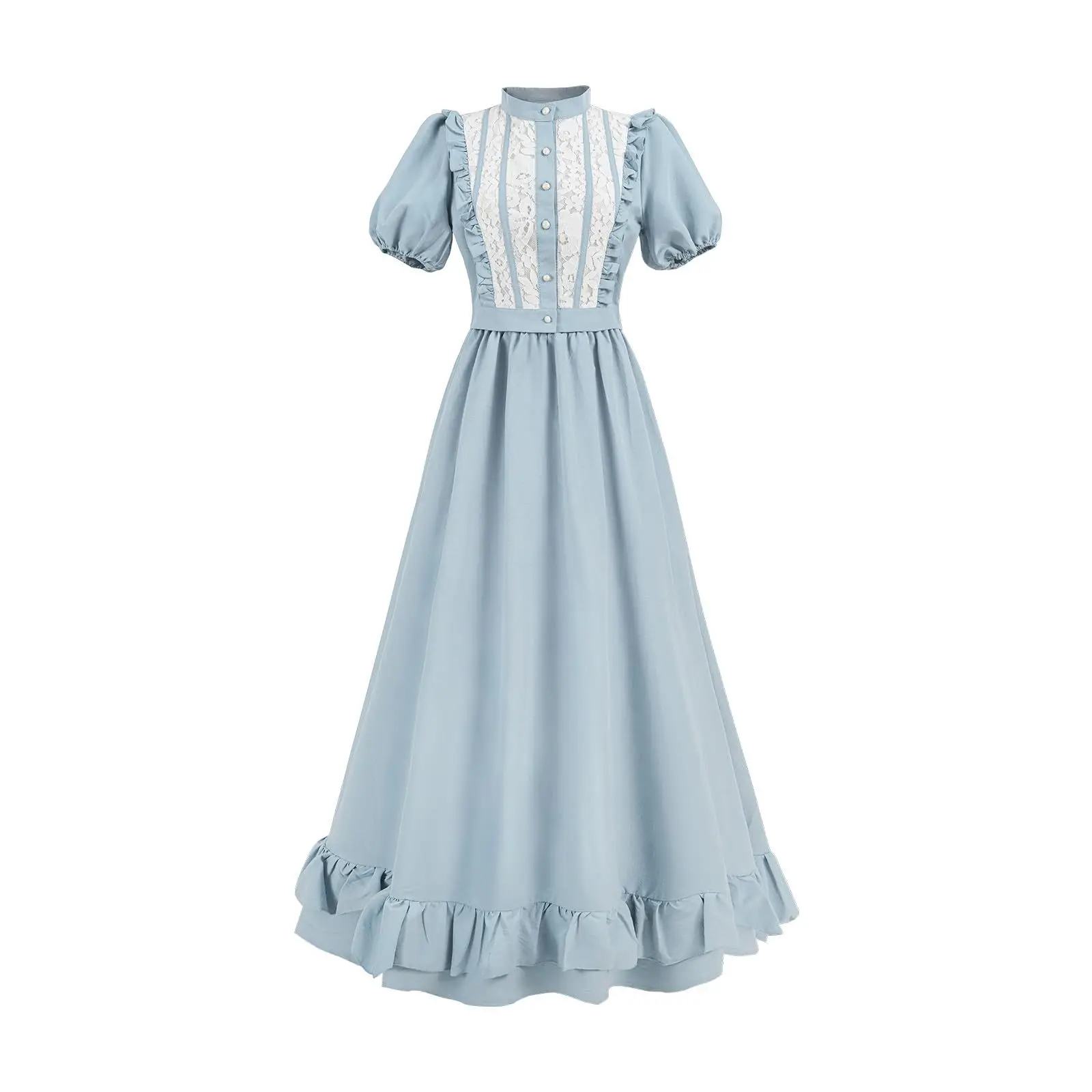 Victorian Medieval Maid Cosplay 2Pcs Outfit Puff Sleeve Top Skirt Suit Women Vintage Halloween Carnival Tea Party Dress
Victorian Medieval Maid Cosplay 2Pcs Outfit Puff Sleeve Top Skirt Suit Women Vintage Halloween Carnival Tea Party Dress