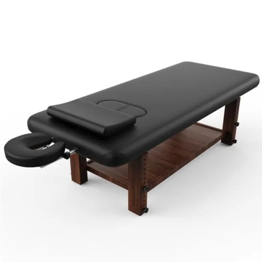 Wood Heavy Duty Stationary Massage Table with Adjustable Face Pillow and Adjustable Legs for Treatment, Physical Therapy, Spa F
Wood Heavy Duty Stationary Massage Table with Adjustable Face Pillow and Adjustable Legs for Treatment, Physical Therapy, Spa F