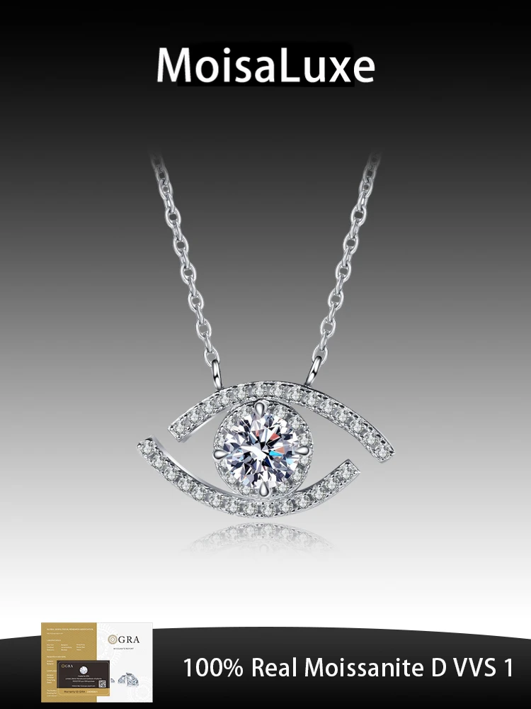 MoisaLuxe Official Store GRA Moissanite Sterling 925 Silver Pendant Necklace Clavicle Chain Evil's Eye Demon Jewelry Gift
MoisaLuxe Official Store GRA Moissanite Sterling 925 Silver Pendant Necklace Clavicle Chain Evil's Eye Demon Jewelry Gift