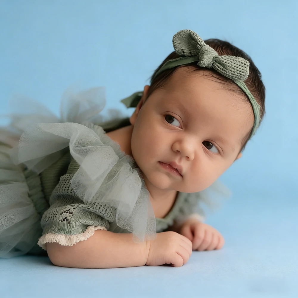 Newborn Photography Props Light Gray Green Knitted Tulle Romper Baby Photo Shoot Outfit Newborn Photo Accessories 0-3 Months
Newborn Photography Props Light Gray Green Knitted Tulle Romper Baby Photo Shoot Outfit Newborn Photo Accessories 0-3 Months
