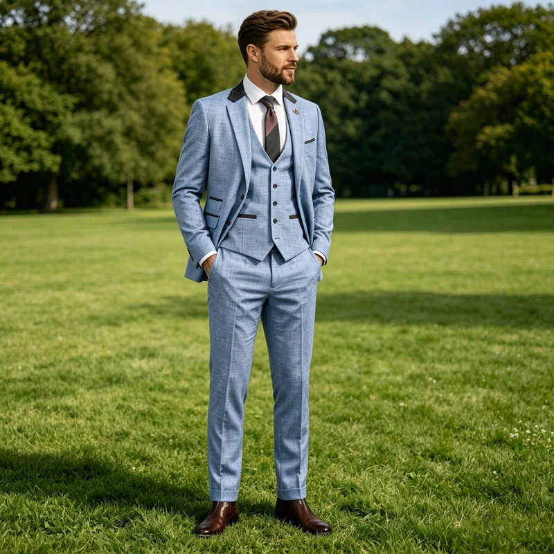 Men's Linen 3 Piece Suit Notch Lapel 2 Buttons Slim Fit Blazer Vest Pants Set Breathable Lightweight For Groom Business Casual
Men's Linen 3 Piece Suit Notch Lapel 2 Buttons Slim Fit Blazer Vest Pants Set Breathable Lightweight For Groom Business Casual