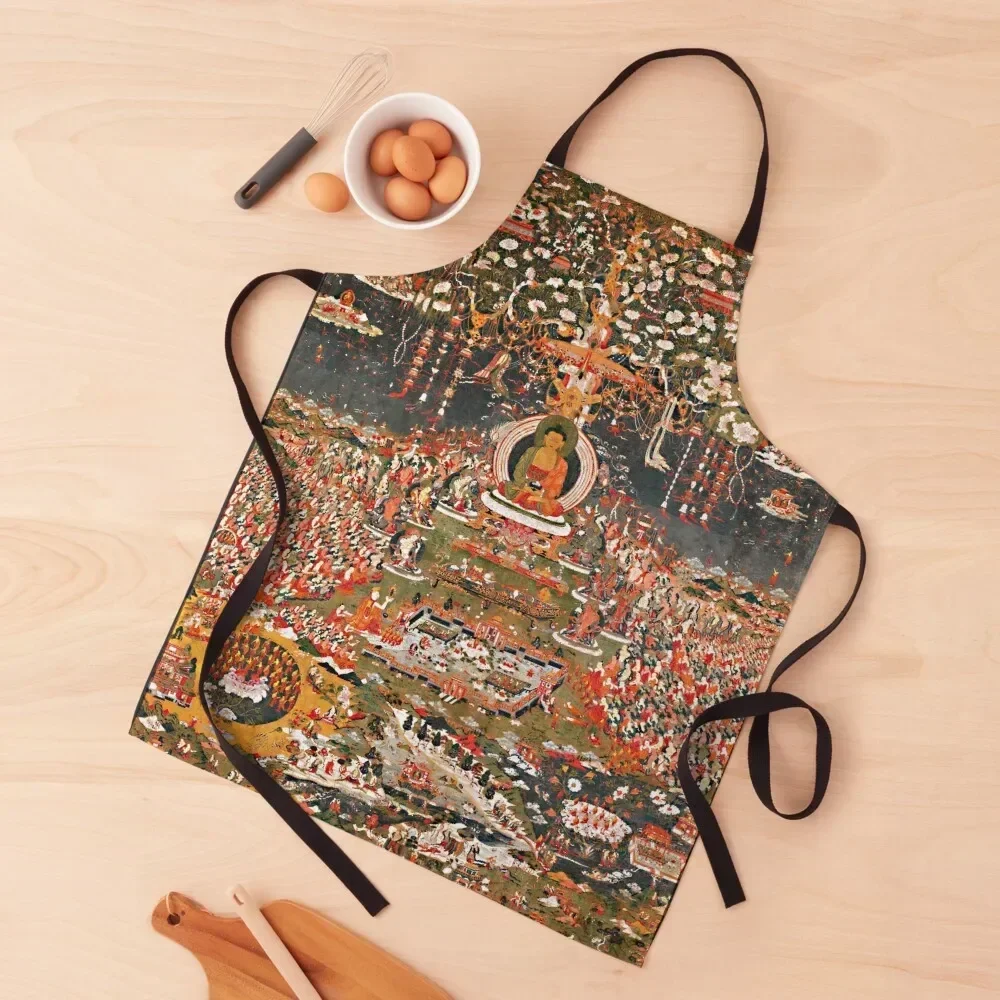Mandala 77 Amitabha Buddha Pure Land Sukhavati Apron Kitchen Items For Women home women for women halloween Apron
Mandala 77 Amitabha Buddha Pure Land Sukhavati Apron Kitchen Items For Women home women for women halloween Apron