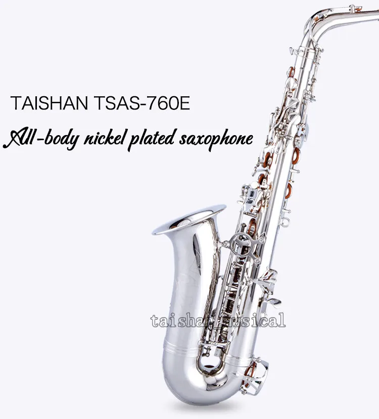 Профессиональный альт-саксофон TaiShan 760E Eb, серебристый никелевый саксофон с футляром 2025
Профессиональный альт-саксофон TaiShan 760E Eb, серебристый никелевый саксофон с футляром 2025