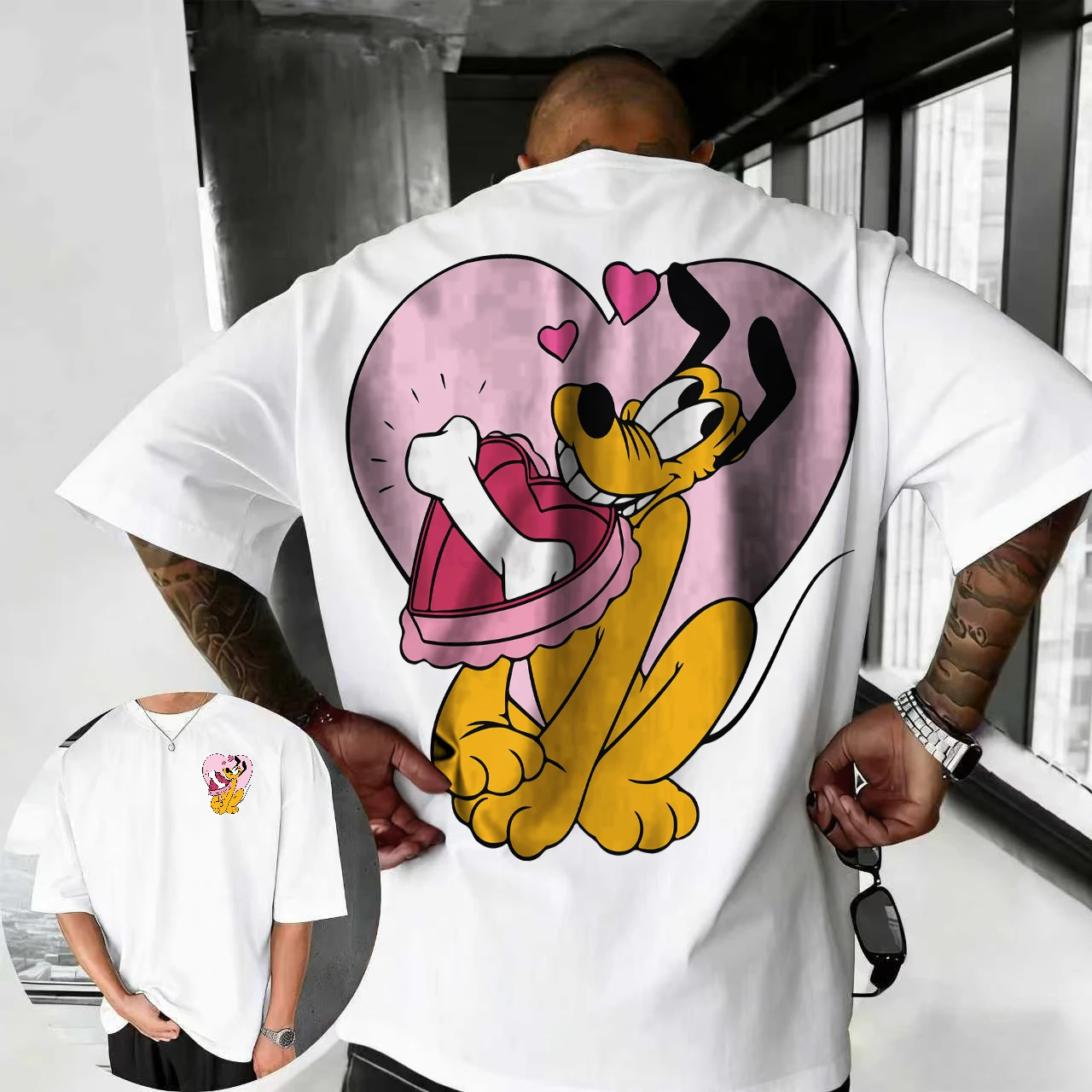 2026 Summer Disney Goofy Print T-shirt Men's Street Fashion 100% Pure Cotton Short-sleeved Casual Loose Breathable Top
2026 Summer Disney Goofy Print T-shirt Men's Street Fashion 100% Pure Cotton Short-sleeved Casual Loose Breathable Top