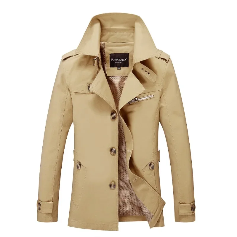 Business Men's Trench Long Coats Autumn Windbreaker Jackets Casual Fashion High Quality Soft Comfortable Male Suit Streetwear
Business Men's Trench Long Coats Autumn Windbreaker Jackets Casual Fashion High Quality Soft Comfortable Male Suit Streetwear
