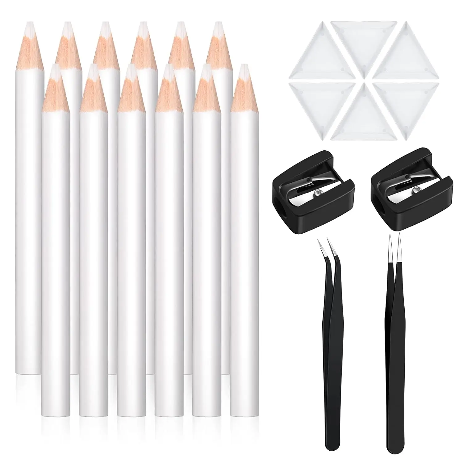 22 Pieces Wax Pencil for Rhinestones, Crystal Pick Up Tools Set with Tweezers Sharpener and Triangular Tray for Nail Art Diamond
22 Pieces Wax Pencil for Rhinestones, Crystal Pick Up Tools Set with Tweezers Sharpener and Triangular Tray for Nail Art Diamond
