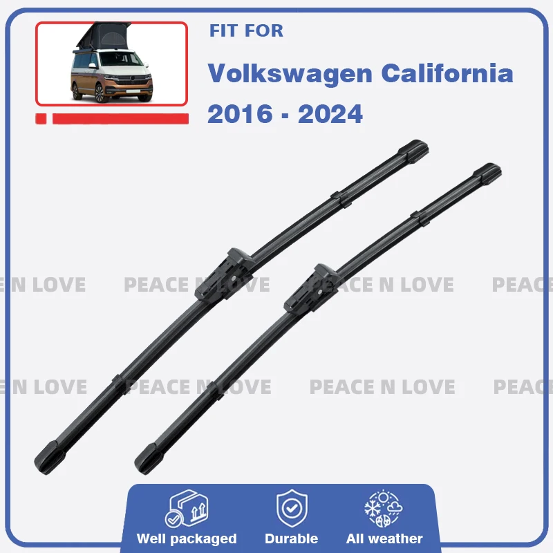Front Wiper Blades Set For Volkswagen California VW 2016 - 2024 2PC Windscreen Windshield Window Rubber Brushes Auto Accessories
Front Wiper Blades Set For Volkswagen California VW 2016 - 2024 2PC Windscreen Windshield Window Rubber Brushes Auto Accessories