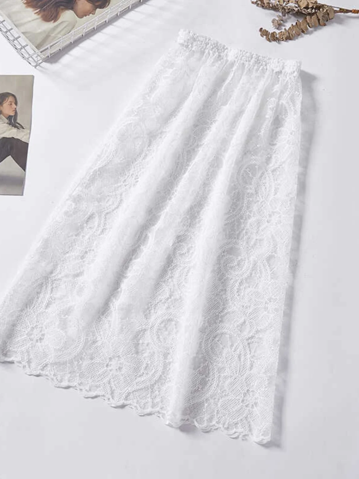 New High Waist Sexy Lace See tough Long f Skirt Versatile Base Layer Outerwear Hip Covering Hem Long Skirt Women
New High Waist Sexy Lace See tough Long f Skirt Versatile Base Layer Outerwear Hip Covering Hem Long Skirt Women