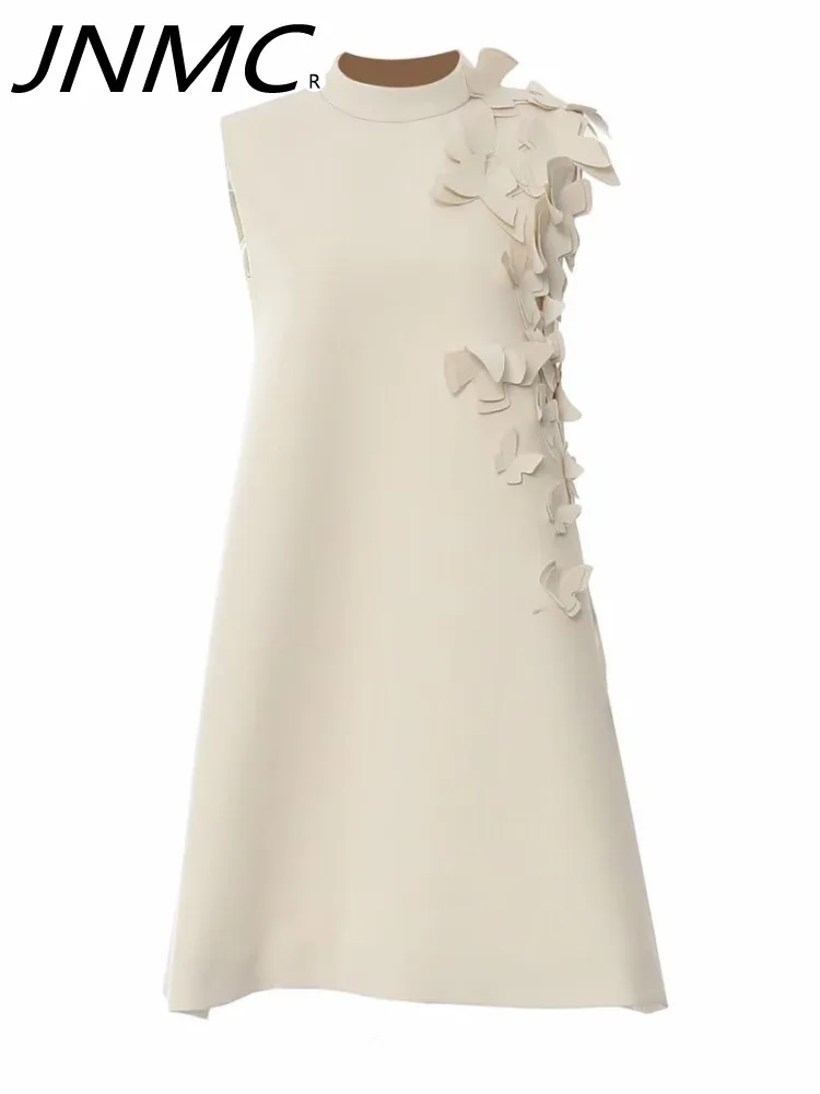 JNMC Ladies Solid Color Three-dimensional Flower Decoration Shawl Sleeveless Design Mini Skirt Spring Summer New Top Vest
JNMC Ladies Solid Color Three-dimensional Flower Decoration Shawl Sleeveless Design Mini Skirt Spring Summer New Top Vest