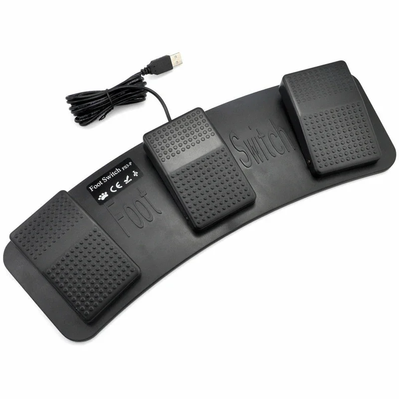 FS3-P USB Triple Foot Switch Pedal Control Keyboard Mouse 3 Pedals Simulate Any Key On Keyboard Combination Key FS3P USB Switch
FS3-P USB Triple Foot Switch Pedal Control Keyboard Mouse 3 Pedals Simulate Any Key On Keyboard Combination Key FS3P USB Switch