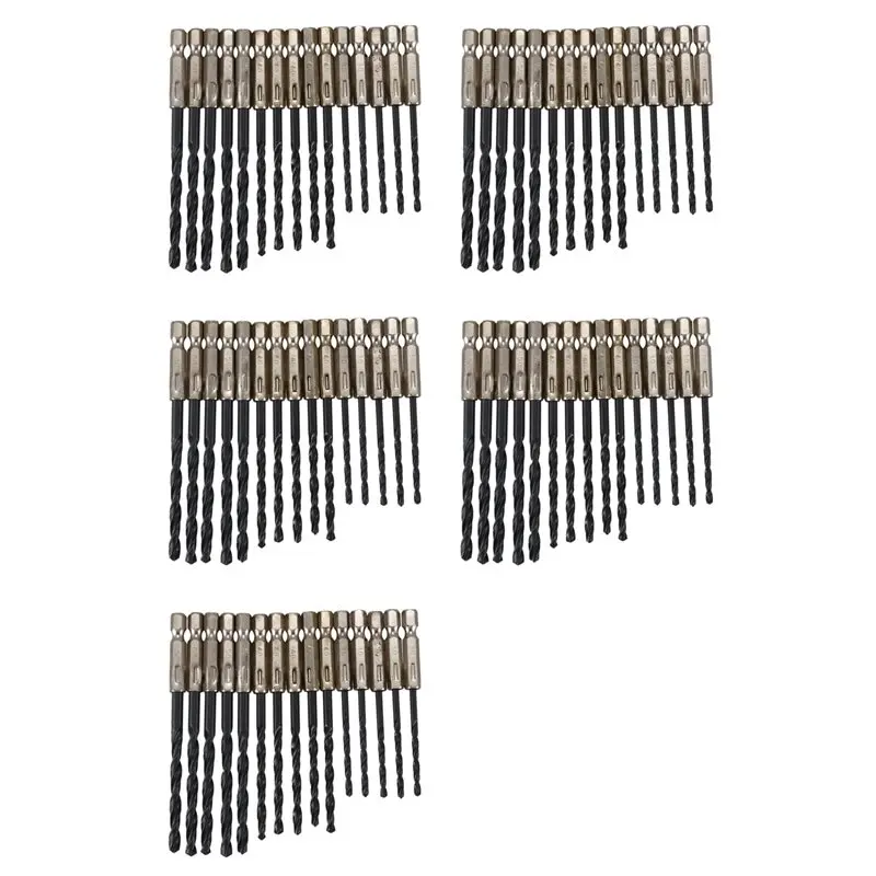 ABGH-75 Pcs High Speed Steel Titanium Coated Drill Bits Set 3 4 5 Mm Hex Shank
ABGH-75 Pcs High Speed Steel Titanium Coated Drill Bits Set 3 4 5 Mm Hex Shank