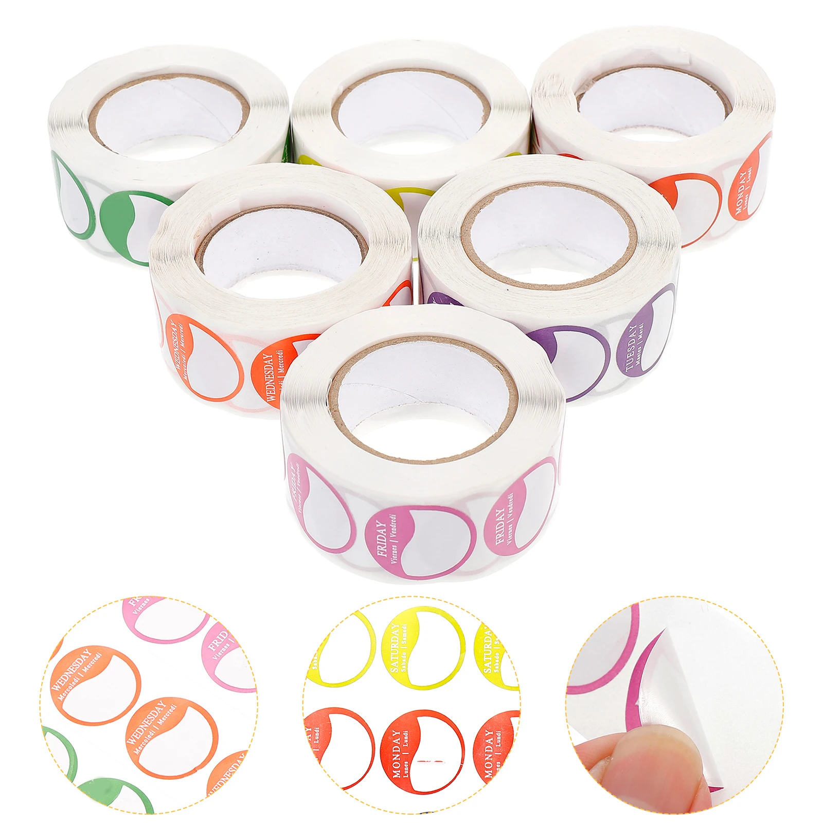 7pcs 7 Rolls Removable Week Labels Monday To Sunday Stickers Inventory Management Sealing Day Label Folder Tag Bakery Restaurant
7pcs 7 Rolls Removable Week Labels Monday To Sunday Stickers Inventory Management Sealing Day Label Folder Tag Bakery Restaurant