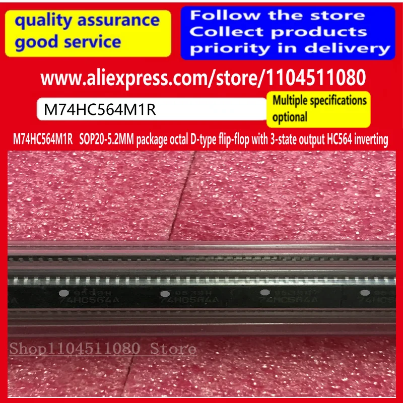 10PCS/ M74HC564A 74HC564 new package SOP20-5.2MM package octal D-type flip-flop with 3-state output HC564 inverting
10PCS/ M74HC564A 74HC564 new package SOP20-5.2MM package octal D-type flip-flop with 3-state output HC564 inverting