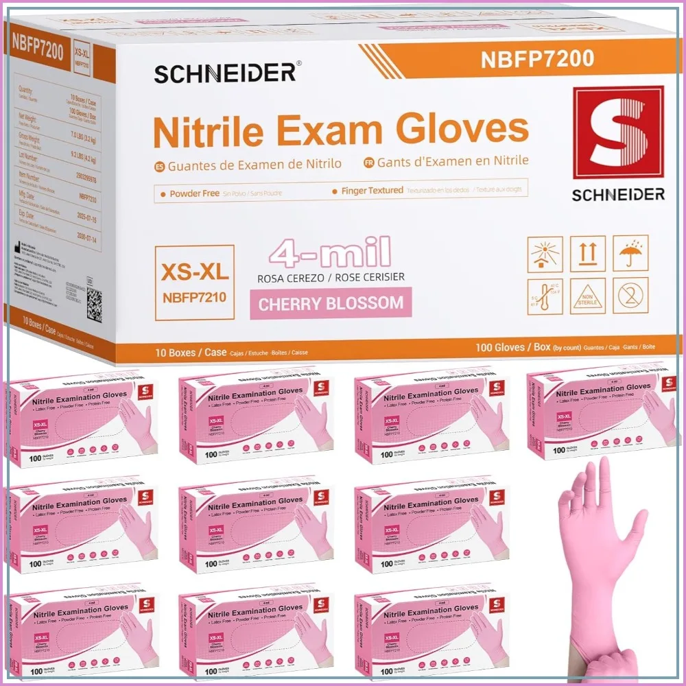 4-mil Nitrile Exam Gloves, Latex Free, Powder Free, Food Safe, Disposable
4-mil Nitrile Exam Gloves, Latex Free, Powder Free, Food Safe, Disposable