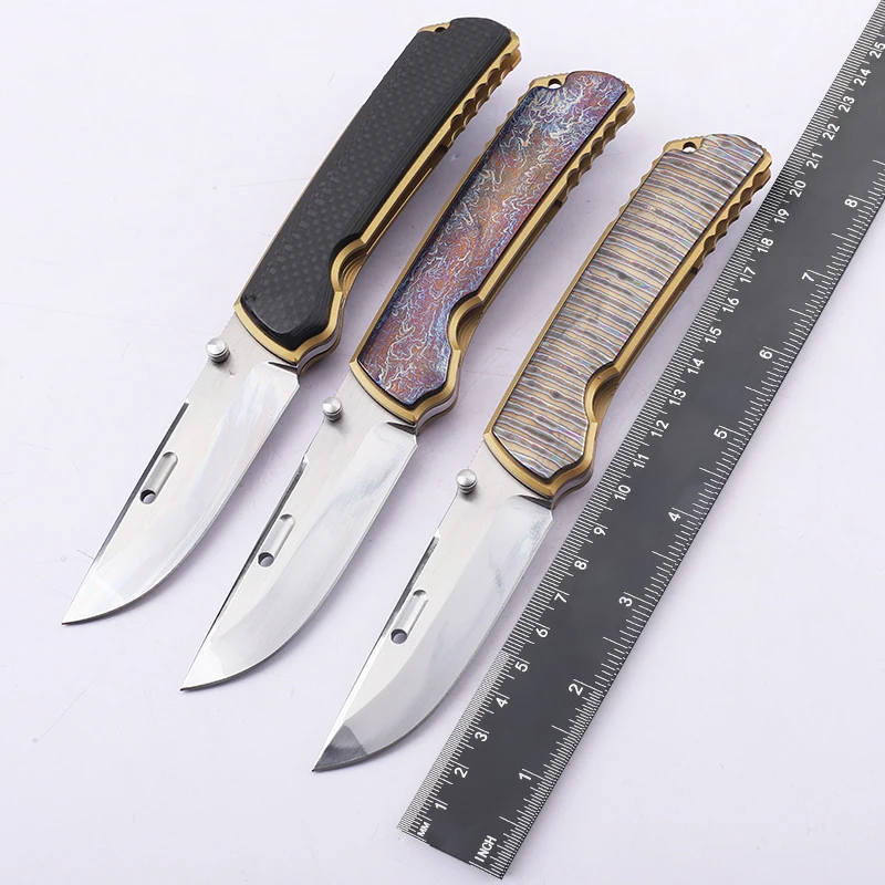 New TC4 Titanium Alloy VG10 Blade Titanium Alloy Handle Outdoor Camping Survival EDC Pocket Folding Fruit Knife
New TC4 Titanium Alloy VG10 Blade Titanium Alloy Handle Outdoor Camping Survival EDC Pocket Folding Fruit Knife