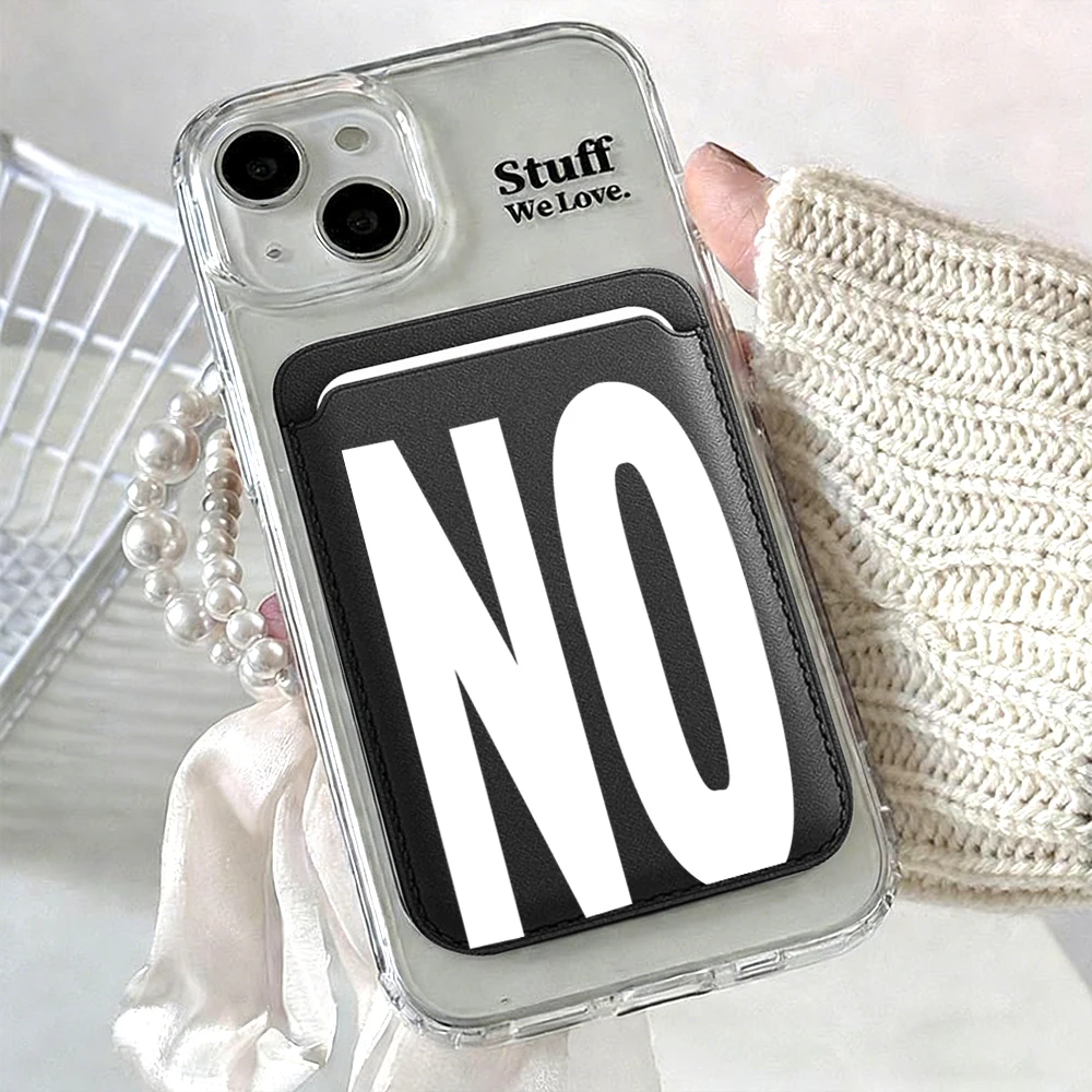 NO Letter Leather Card Wallet Cover Phone Card Holder For Magnetic Case Suitable For all iPhone for Magsafe Card phone Back Bag
NO Letter Leather Card Wallet Cover Phone Card Holder For Magnetic Case Suitable For all iPhone for Magsafe Card phone Back Bag