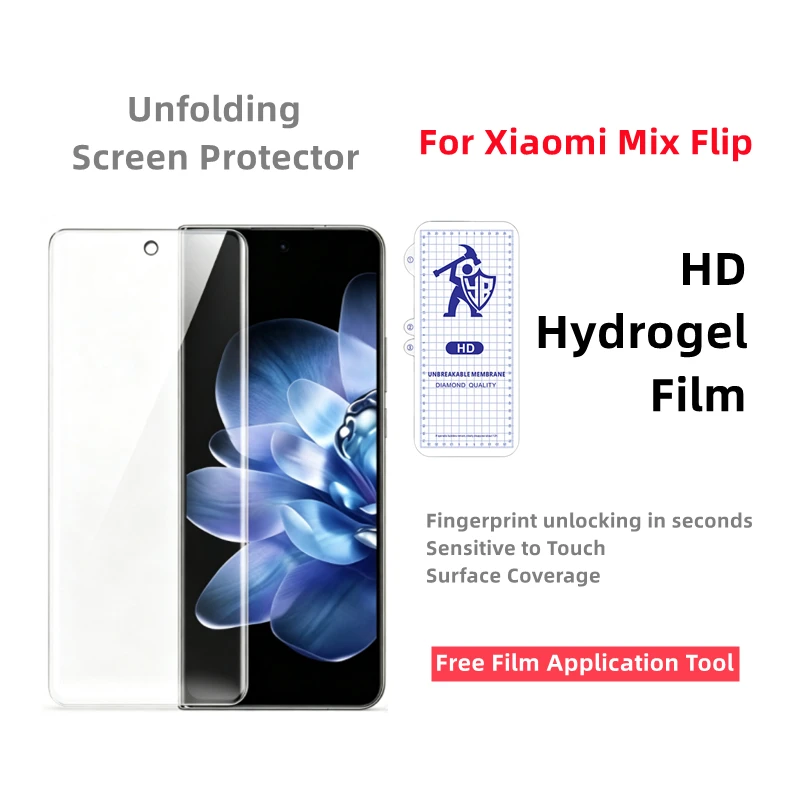 2/3/4pcs HD Hydrogel Film For Xiaomi Mix Flip Screen Protector For Xiaomi Mix Flip Clear Inner Unfolding Protective Film
2/3/4pcs HD Hydrogel Film For Xiaomi Mix Flip Screen Protector For Xiaomi Mix Flip Clear Inner Unfolding Protective Film