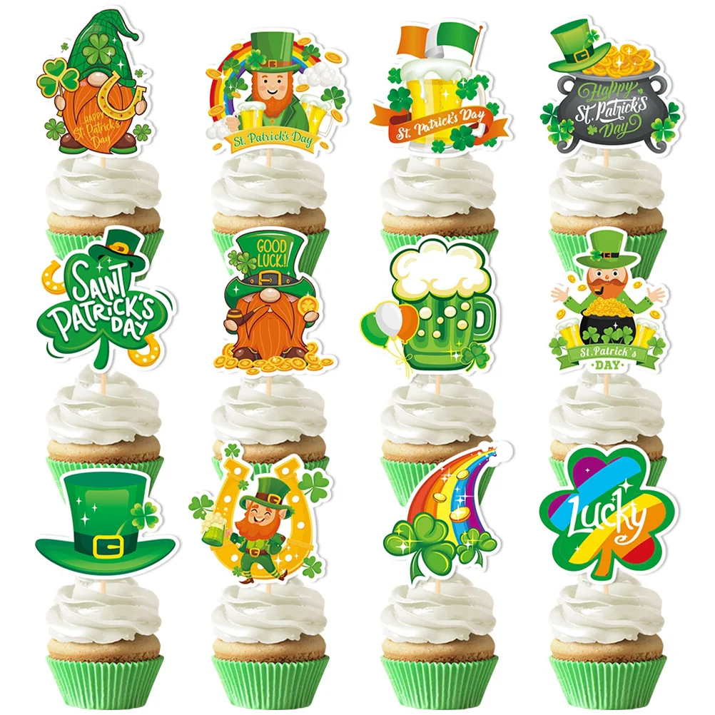 12 Pcs Cake Insert Cakes Topper Cupcakes St Patrick's Day Wedding Paper Toppers Decorations Mother
12 Pcs Cake Insert Cakes Topper Cupcakes St Patrick's Day Wedding Paper Toppers Decorations Mother