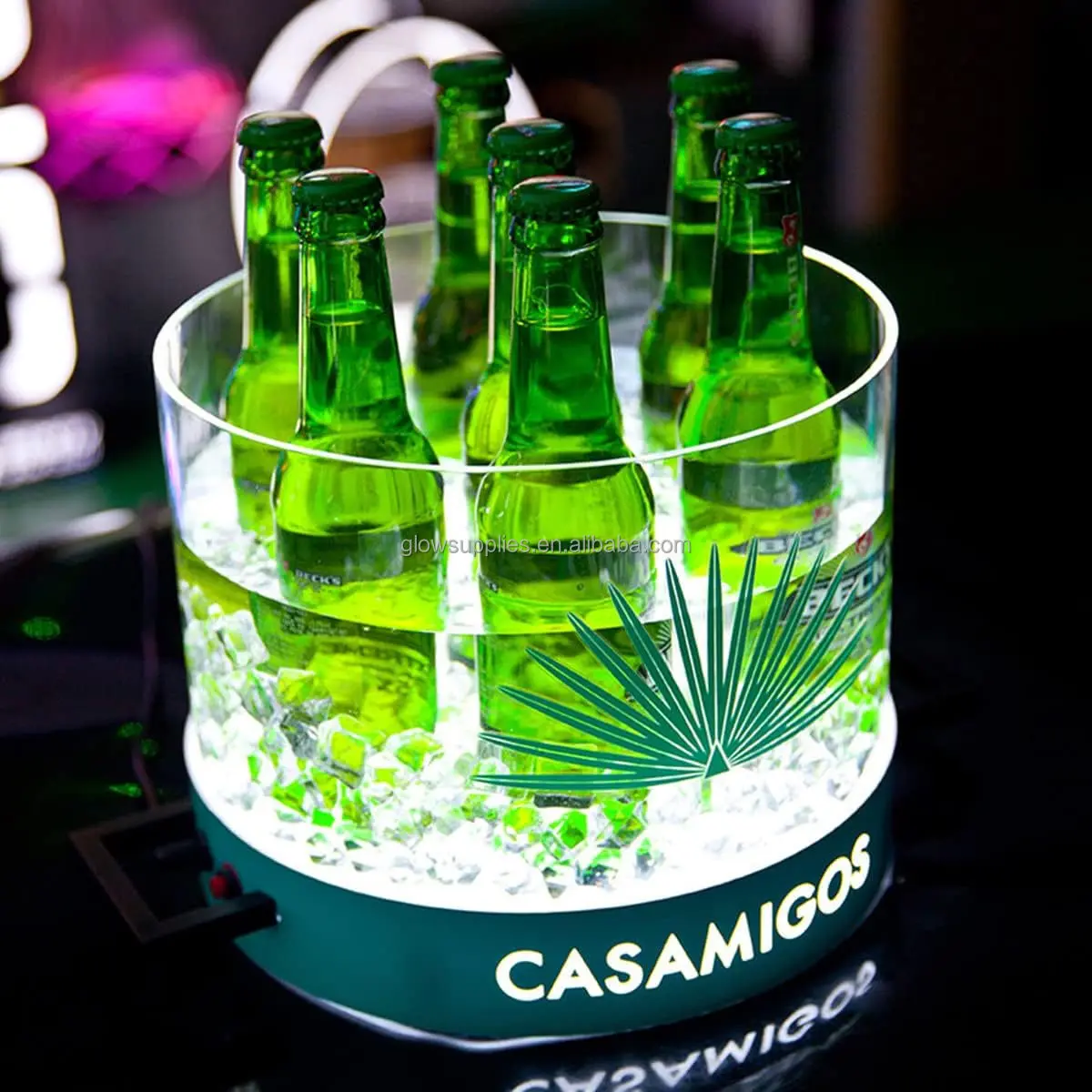 Домашний бар, круглое светодиодное ведро для льда Casamigos Tequila, акриловая подсветка, 6 бутылок, винная бочка, водонепроницаемые ведра для охлаждения напитков, ванна
Домашний бар, круглое светодиодное ведро для льда Casamigos Tequila, акриловая подсветка, 6 бутылок, винная бочка, водонепроницаемые ведра для охлаждения напитков, ванна