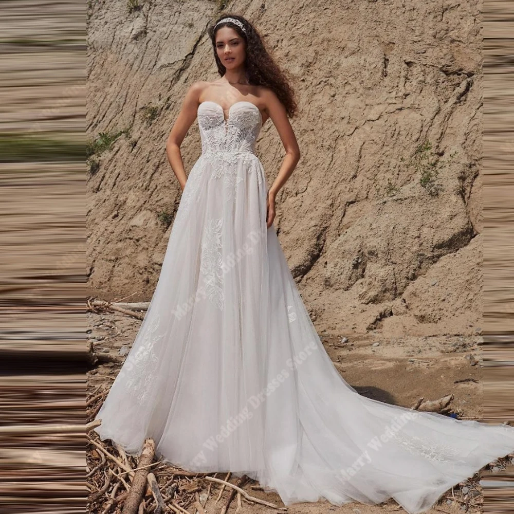 fascinating Tulle Women Wedding Dresses Modern Sexy A-Line Bride Gowns Mopping Length Banquet Vestidos De Novia Customized
fascinating Tulle Women Wedding Dresses Modern Sexy A-Line Bride Gowns Mopping Length Banquet Vestidos De Novia Customized