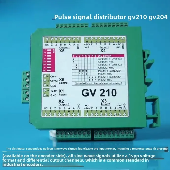 GV210 pulse signal switcher GV204 signal divider encoder 470 converter
GV210 pulse signal switcher GV204 signal divider encoder 470 converter