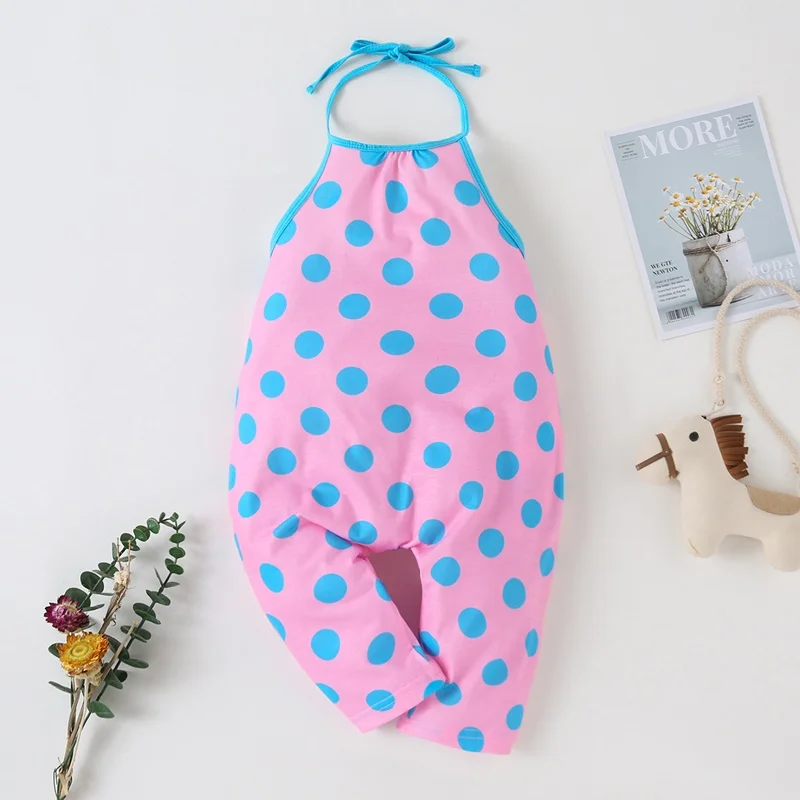 2023 Cute Strap Girls Kids Romper Summer Cotton Jumpsuits Suspender Trousers Baby Girls Clothes Cool Dot Print Infant Rompers
2023 Cute Strap Girls Kids Romper Summer Cotton Jumpsuits Suspender Trousers Baby Girls Clothes Cool Dot Print Infant Rompers