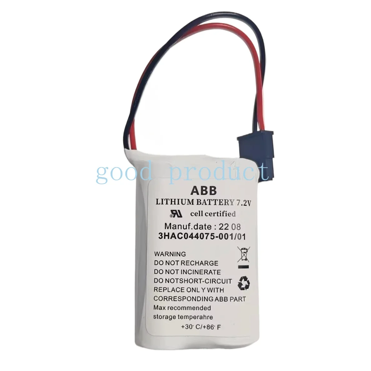 For ABB serial Mseasurement Board Battery Pack SMB 3HAC044075-001/01 7.2V Robot Lithium Battery
For ABB serial Mseasurement Board Battery Pack SMB 3HAC044075-001/01 7.2V Robot Lithium Battery