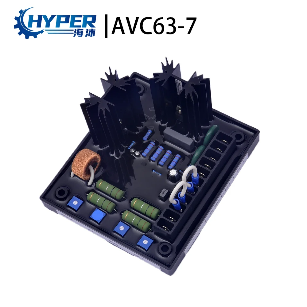 AVC63-7 AVR Basler Copy Genset Automatic Voltage Regulator Controller Brushless Generator Stabilizer for Diesel Generator
AVC63-7 AVR Basler Copy Genset Automatic Voltage Regulator Controller Brushless Generator Stabilizer for Diesel Generator