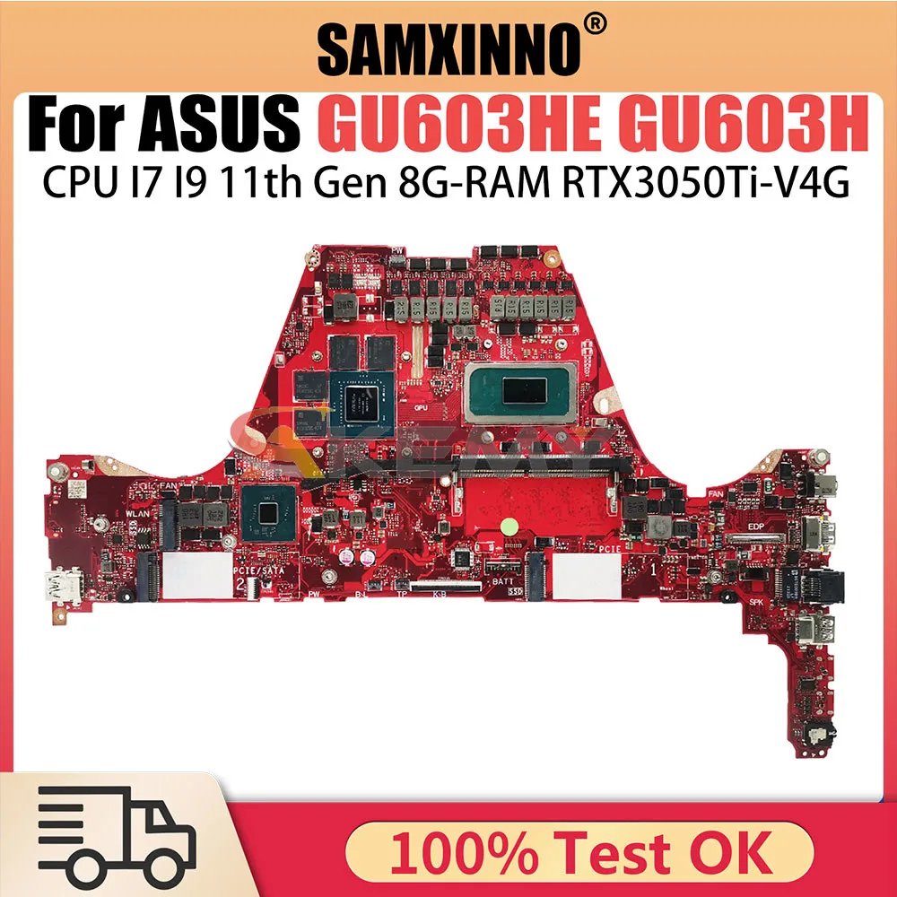 GU603HE Notebook Mainboard For Asus ROG Zephyrus M16 GU603HE GU603H Motherboard With i7 11800H i9 11900H RTX3050Ti V4G 8GB
GU603HE Notebook Mainboard For Asus ROG Zephyrus M16 GU603HE GU603H Motherboard With i7 11800H i9 11900H RTX3050Ti V4G 8GB