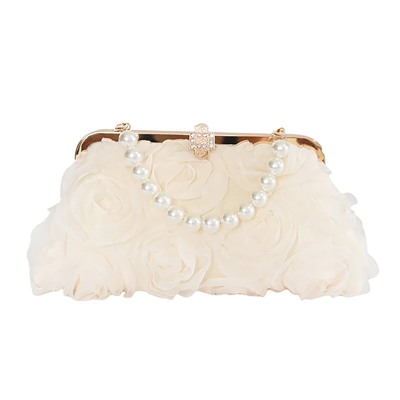 Вечерние сумки с 3D цветами, роскошные модные женские клатчи, изысканные сумки с жемчужной цепочкой и бриллиантами, элегантные сумки для ужина, банкетного платья 
Вечерние сумки с 3D цветами, роскошные модные женские клатчи, изысканные сумки с жемчужной цепочкой и бриллиантами, элегантные сумки для ужина, банкетного платья
