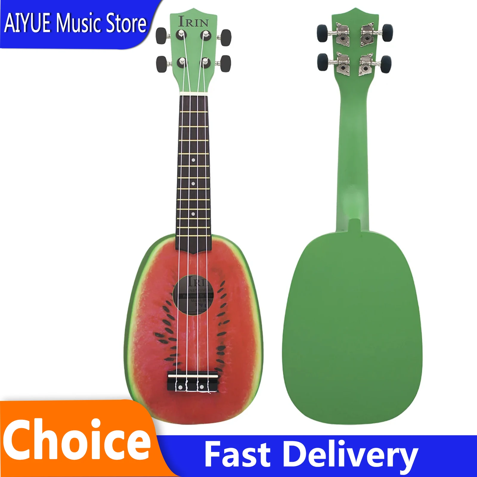 IRIN 21 Inch Ukulele 4 Strings Guitar Watermelon Hawaiian Mini Guitarra Basswood Ukulele Stringed Instrument For Exercise
IRIN 21 Inch Ukulele 4 Strings Guitar Watermelon Hawaiian Mini Guitarra Basswood Ukulele Stringed Instrument For Exercise