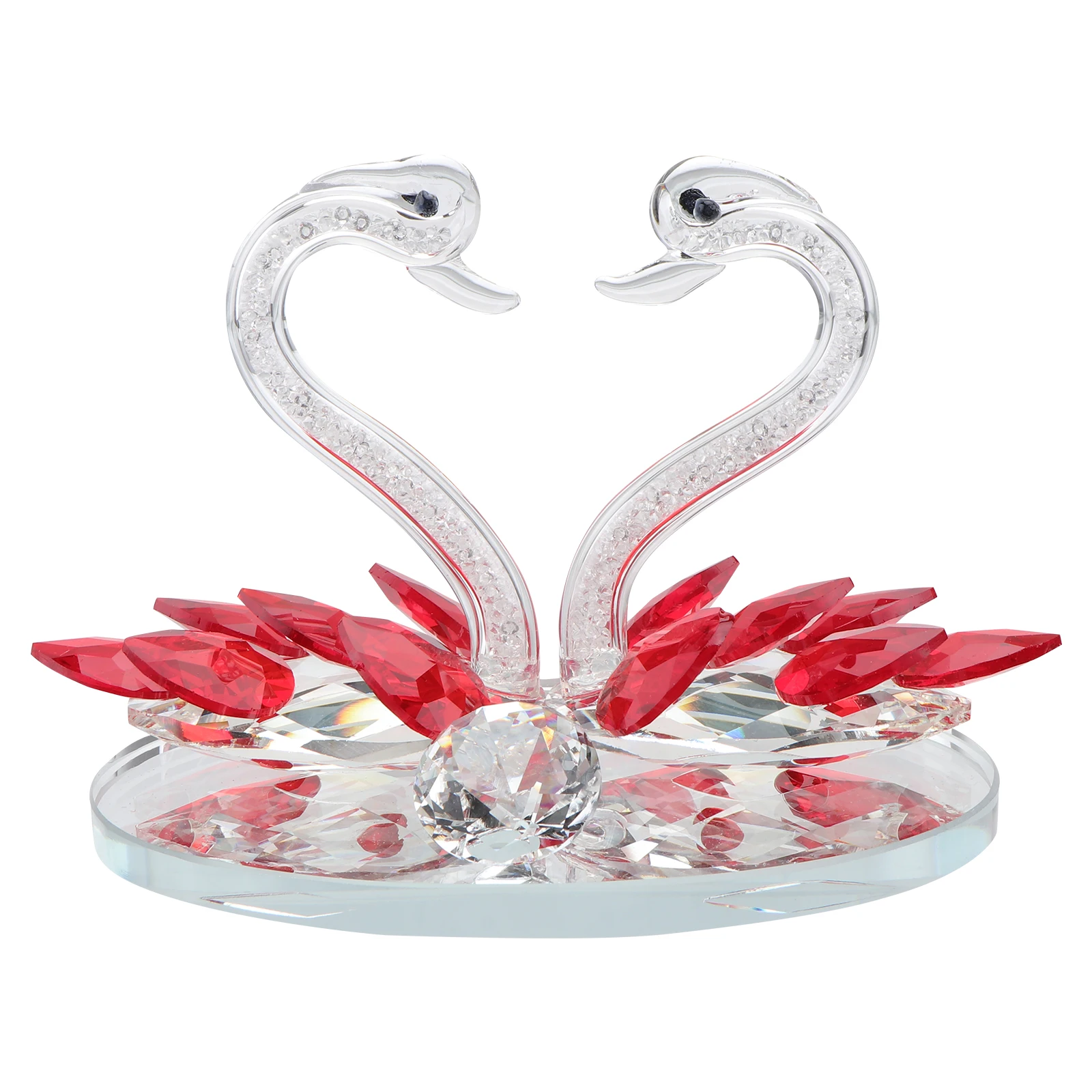 1Pcs Red Synthetic Quartz Crystal Swan Couple Ornament Romantic Home Office Party Decor Simulation Swan Wedding Layout Supply
1Pcs Red Synthetic Quartz Crystal Swan Couple Ornament Romantic Home Office Party Decor Simulation Swan Wedding Layout Supply