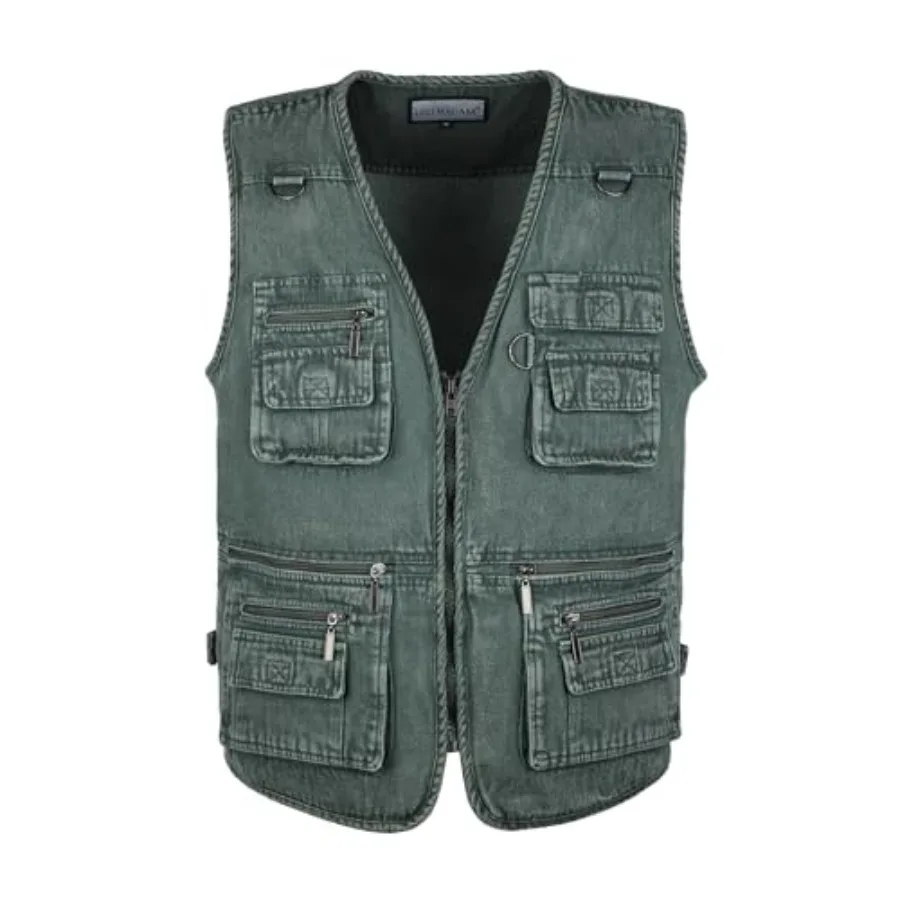 Men's Denim Multi-Pockets Leisure Work Fishing Outerwear Vest
Men's Denim Multi-Pockets Leisure Work Fishing Outerwear Vest