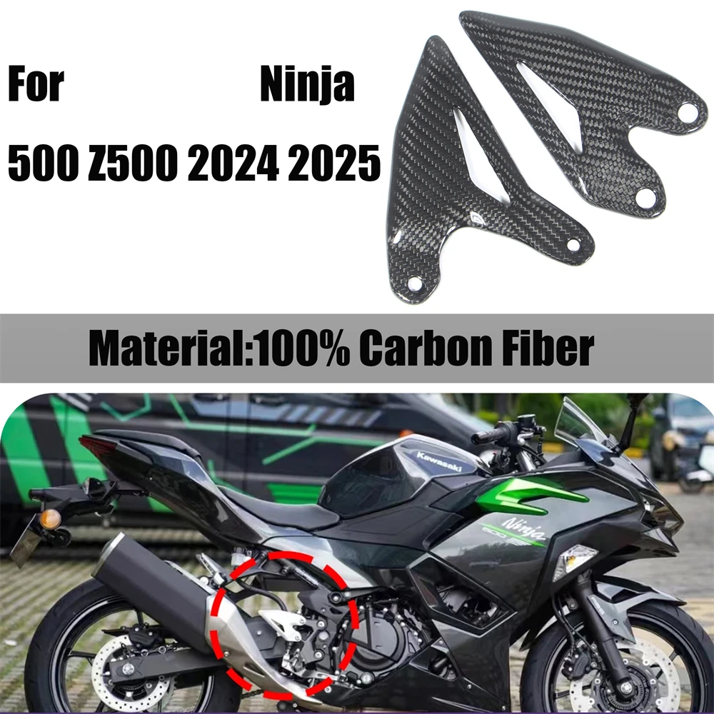 For Kawasaki Ninja 500 Z500 2024 2025 100% Carbon Fiber Motorcycle Pedals Rear Wheel Set Moto Accessories Heel Guards
For Kawasaki Ninja 500 Z500 2024 2025 100% Carbon Fiber Motorcycle Pedals Rear Wheel Set Moto Accessories Heel Guards
