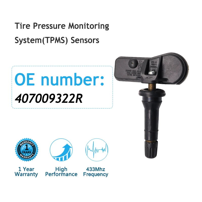 4PCS 407009322R 433MHz TPMS Sensor Tire Pressure Sensor For Dacia Dokker Logan Fiat Mercedes-Benz Nissan Opel Renault
4PCS 407009322R 433MHz TPMS Sensor Tire Pressure Sensor For Dacia Dokker Logan Fiat Mercedes-Benz Nissan Opel Renault