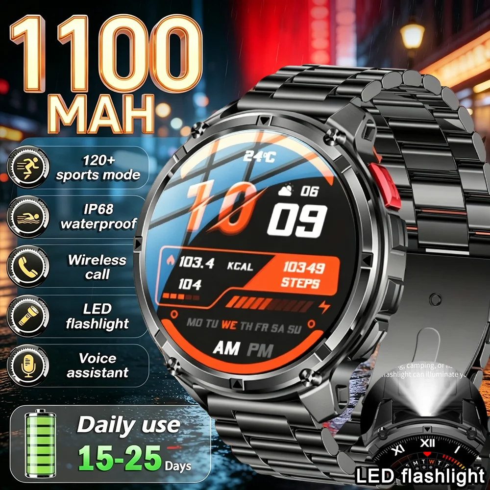 2026 New smartwatch AMOLED 1100mAh large capacity battery multiple sports mode LED IP68 waterproof Bluetooth call GPS smartwatch
2026 New smartwatch AMOLED 1100mAh large capacity battery multiple sports mode LED IP68 waterproof Bluetooth call GPS smartwatch