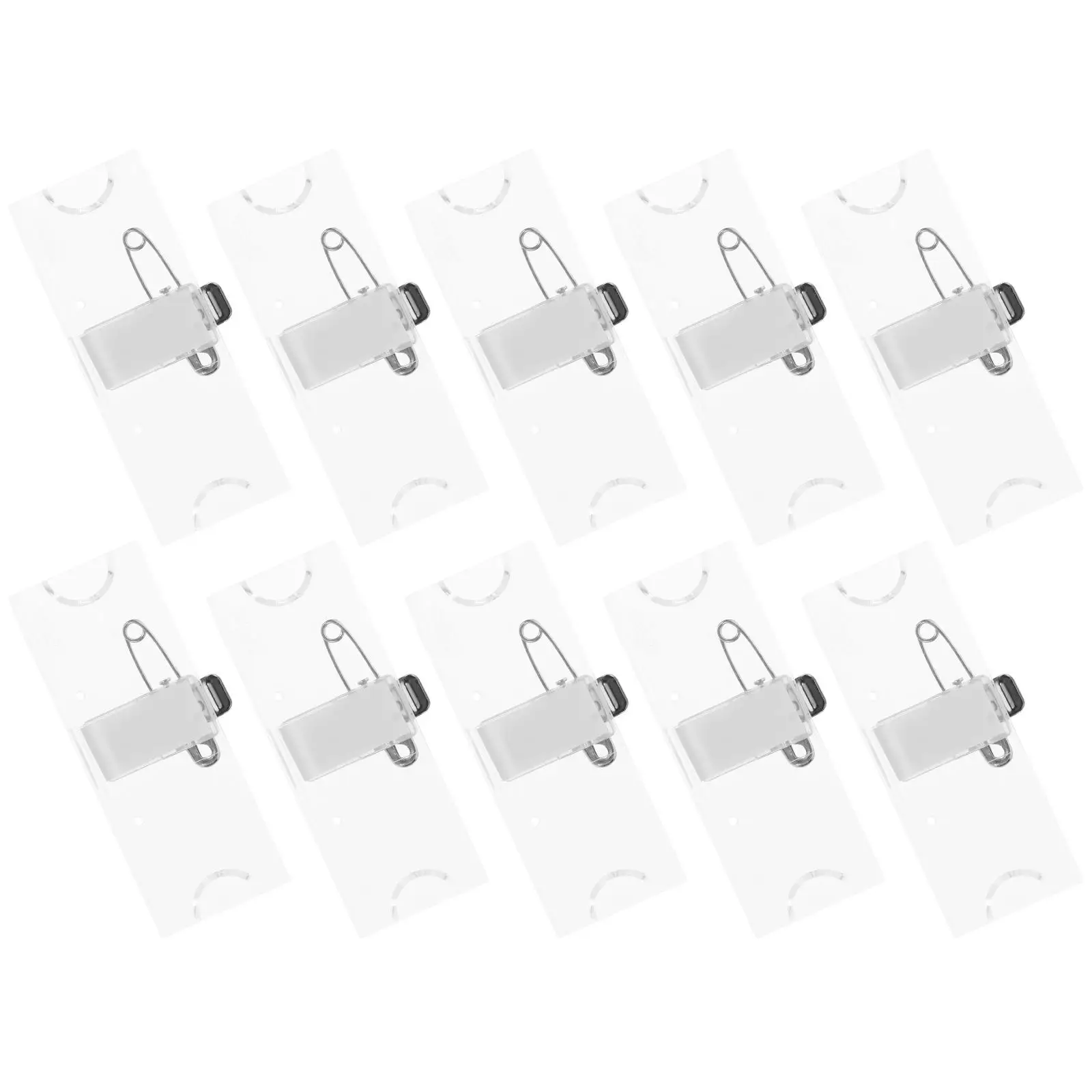 10 Pcs Acrylic Badge Clips Name Tags ID Card Holders Transparent Employee Tag Cases 70x25mm Chest Pins School Office Use
10 Pcs Acrylic Badge Clips Name Tags ID Card Holders Transparent Employee Tag Cases 70x25mm Chest Pins School Office Use