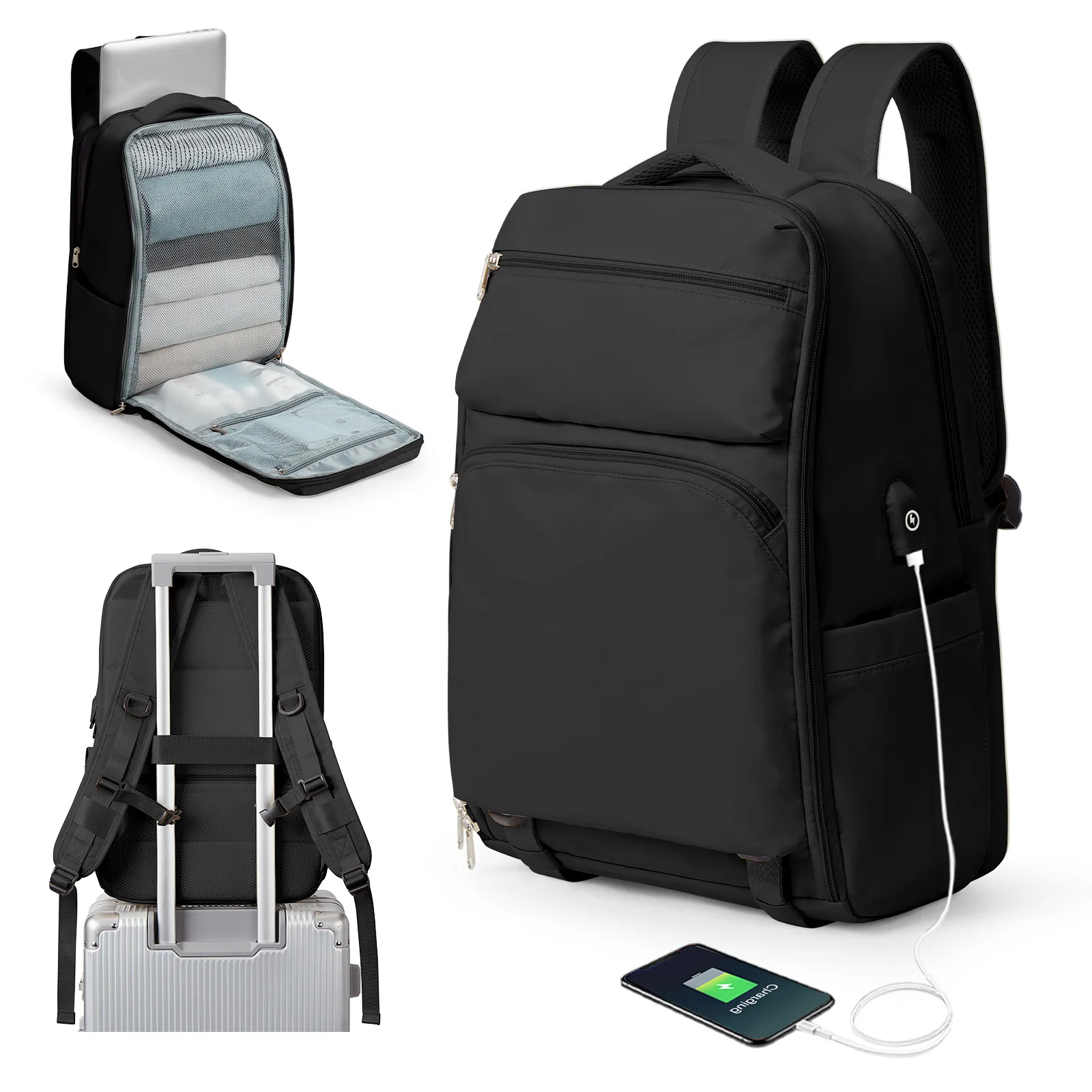 Men Backpacks USB Charger Mochila 15.6inch Laptop Backpack Travel Backpacks Casual College Schoolbag Knapsack
Men Backpacks USB Charger Mochila 15.6inch Laptop Backpack Travel Backpacks Casual College Schoolbag Knapsack