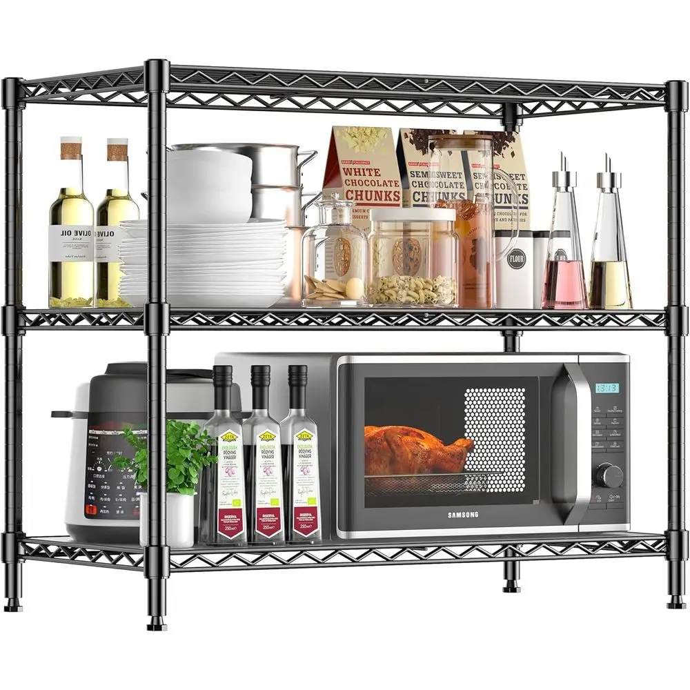3-Tier Storage Shelves 795LBS Metal Shelving Unit, Adjustable Wire Rack Organizer with Shel Liners or Kitchen Pantry Office Clos
3-Tier Storage Shelves 795LBS Metal Shelving Unit, Adjustable Wire Rack Organizer with Shel Liners or Kitchen Pantry Office Clos