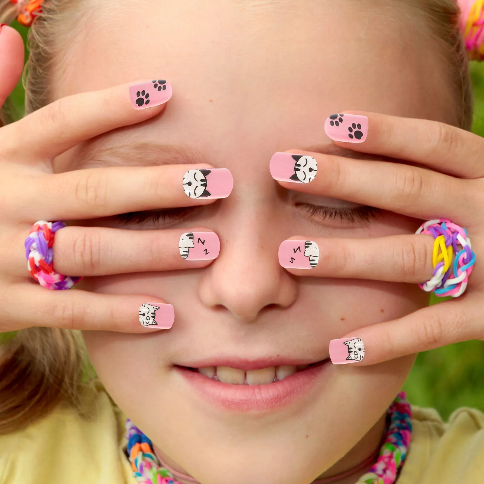 2 Sets False Nails Pre Glued Fake Childrens Stick on Artificial Little French Tip Tips
2 Sets False Nails Pre Glued Fake Childrens Stick on Artificial Little French Tip Tips
