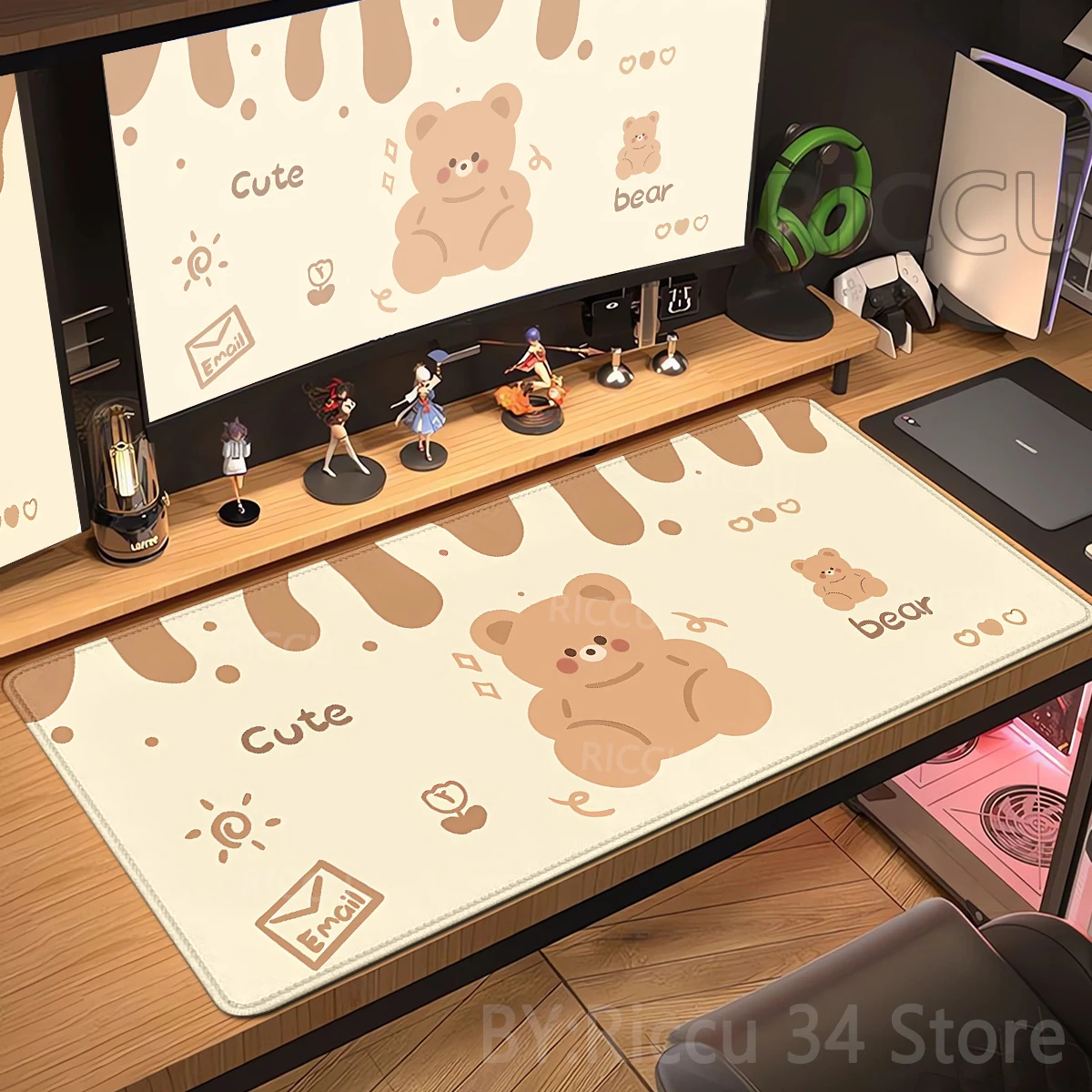 Honey Bear Mouse Pad Animal Computer Mat Pc Accessories Game Mats Sweet Bear Mousepad Company DeskPad Accessory Gaming Gamer XLL
Honey Bear Mouse Pad Animal Computer Mat Pc Accessories Game Mats Sweet Bear Mousepad Company DeskPad Accessory Gaming Gamer XLL
