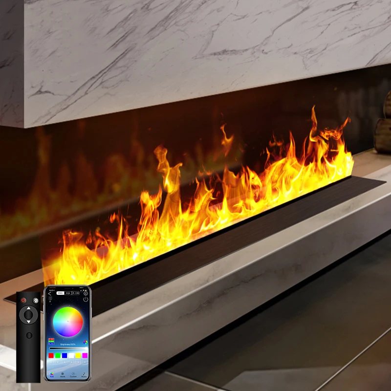 Steam Water Fireplace Flame Humidifier Remote APP Control Indoor Chimney Color Changing LED Wall Mounted Electric Fireplace
Steam Water Fireplace Flame Humidifier Remote APP Control Indoor Chimney Color Changing LED Wall Mounted Electric Fireplace