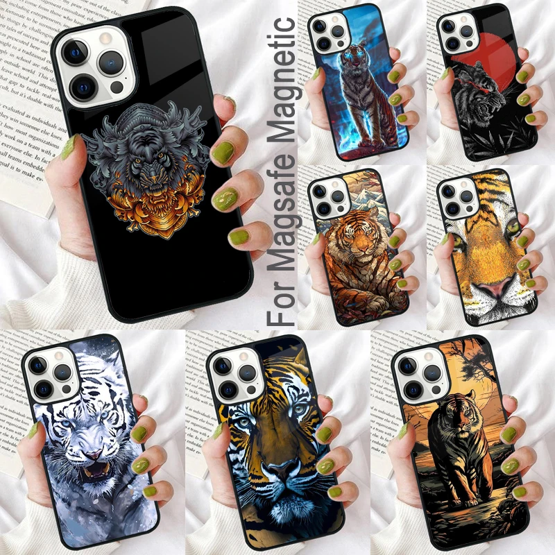 Lion Tiger Face Magnetic Soft Phone Case for iPhone 16 Promax 15 Pro 13 14 Plus 11 12 Mini MagSafe Coque
Lion Tiger Face Magnetic Soft Phone Case for iPhone 16 Promax 15 Pro 13 14 Plus 11 12 Mini MagSafe Coque