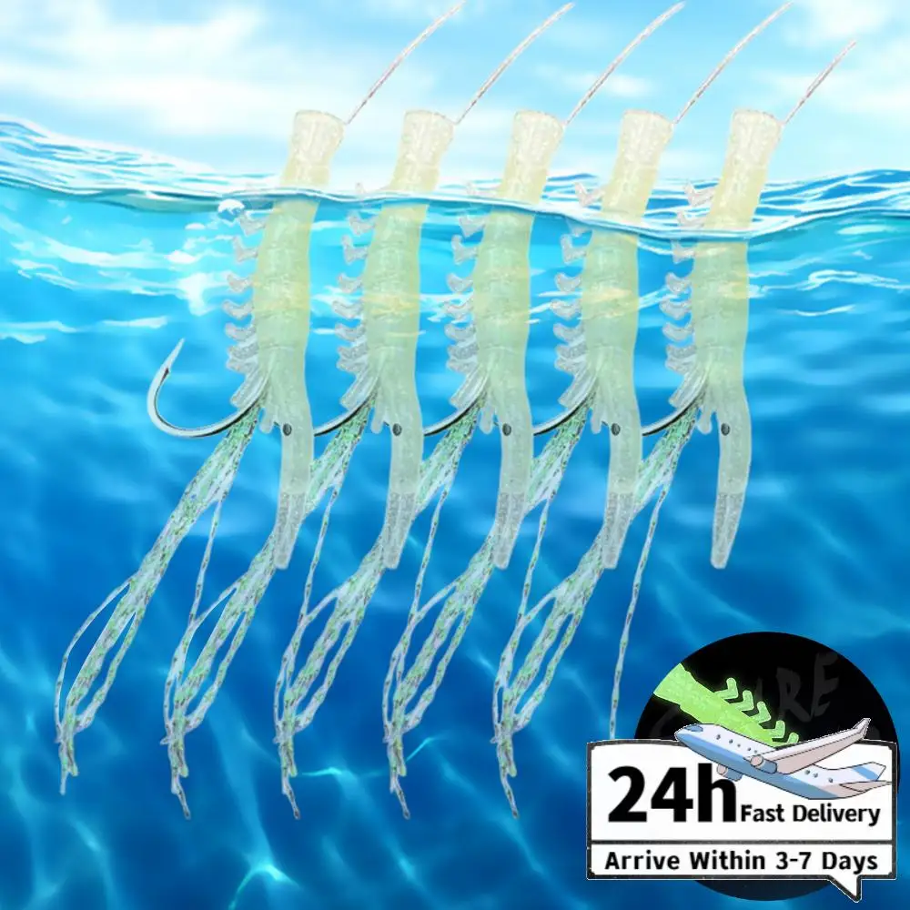 Luminous Shrimp Lure Set Shrimp Bait Hooks Shrimp Fishhooks Fishing Tackles for Sea Fishing
Luminous Shrimp Lure Set Shrimp Bait Hooks Shrimp Fishhooks Fishing Tackles for Sea Fishing