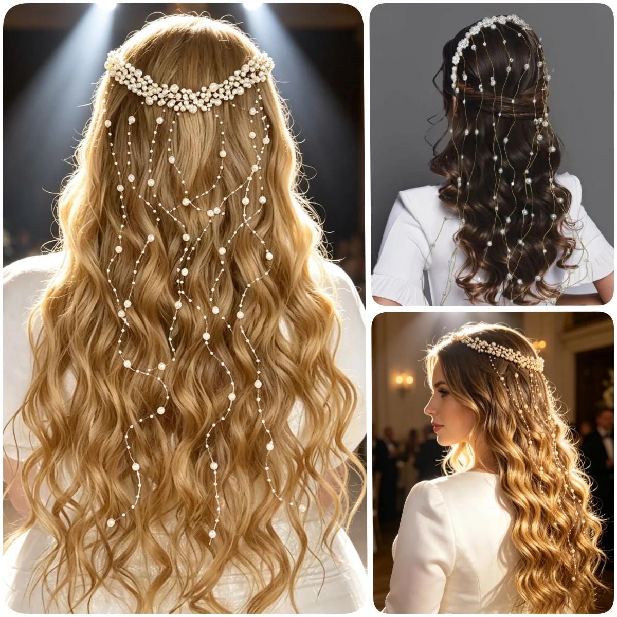 1 Piece Handmade Pearl Pendant Hair Clip with Tassel, Beautiful European and American Style Hair Accessory for Weddings, Parties and Bridal Hairstyles
1 Piece Handmade Pearl Pendant Hair Clip with Tassel, Beautiful European and American Style Hair Accessory for Weddings, Parties and Bridal Hairstyles