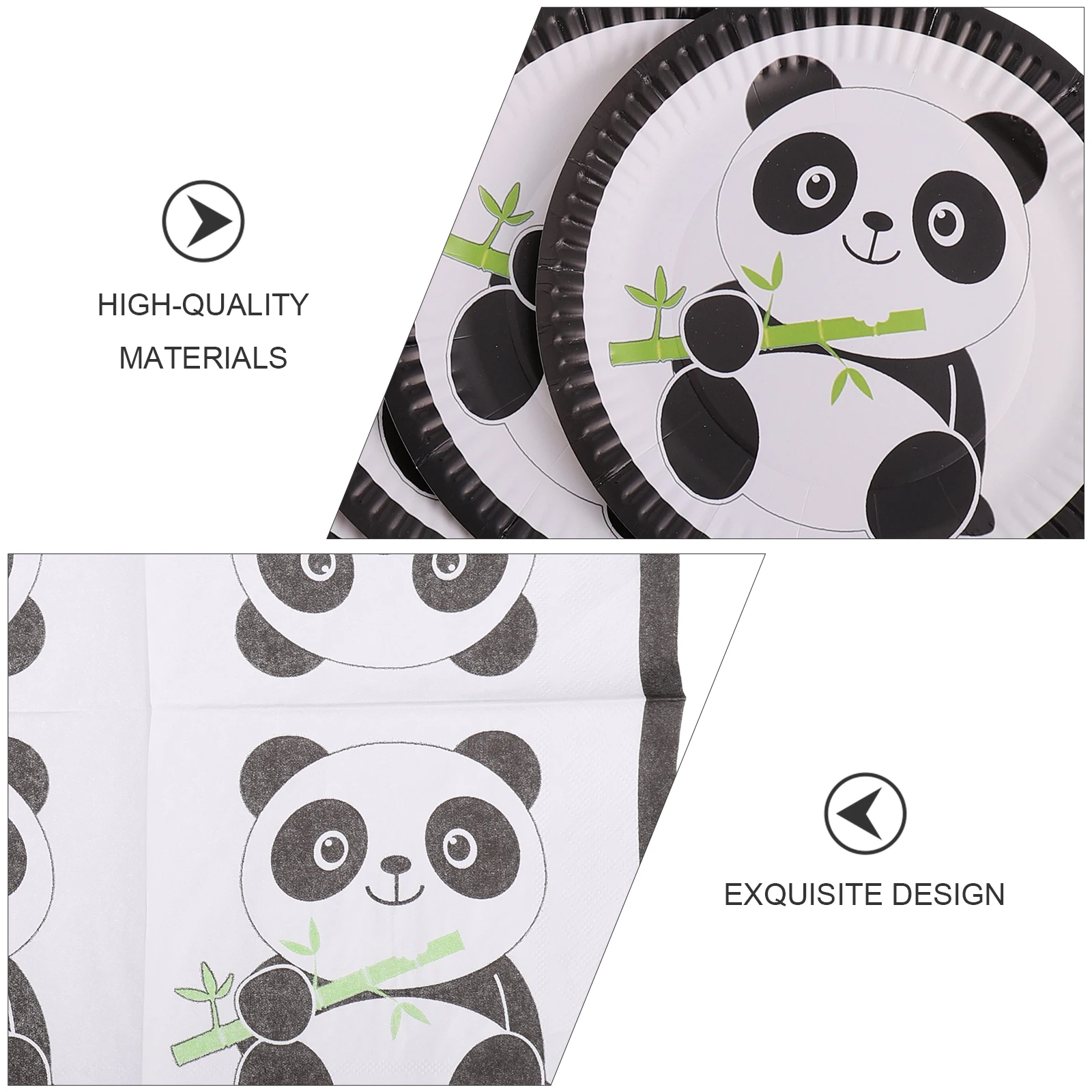 1 set Panda Tableware 7inch 9inch Plates Cups Napkins Black White Disposable Paper Dinnerware Birthday Party Supplies
1 set Panda Tableware 7inch 9inch Plates Cups Napkins Black White Disposable Paper Dinnerware Birthday Party Supplies