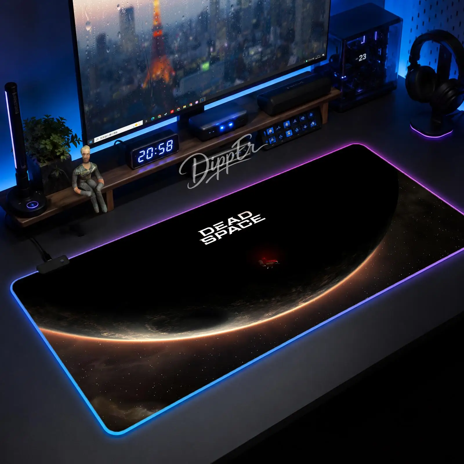 Game Dead Space Mouse Pad Large Size LED Glowing Table Pad XXL Gaming Non-slip Rubber Mat With Backlight
Game Dead Space Mouse Pad Large Size LED Glowing Table Pad XXL Gaming Non-slip Rubber Mat With Backlight
