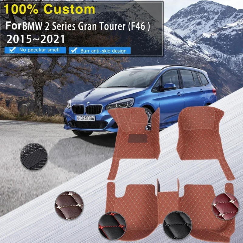 Качественный кожаный автомобильный коврик для BMW 2 серии Gran Tourer F46 2015 ~ 2021 5-местные водонепроницаемые автомобильные коврики Полный комплект Alfombrillas Car Acc
Качественный кожаный автомобильный коврик для BMW 2 серии Gran Tourer F46 2015 ~ 2021 5-местные водонепроницаемые автомобильные коврики Полный комплект Alfombrillas Car Acc